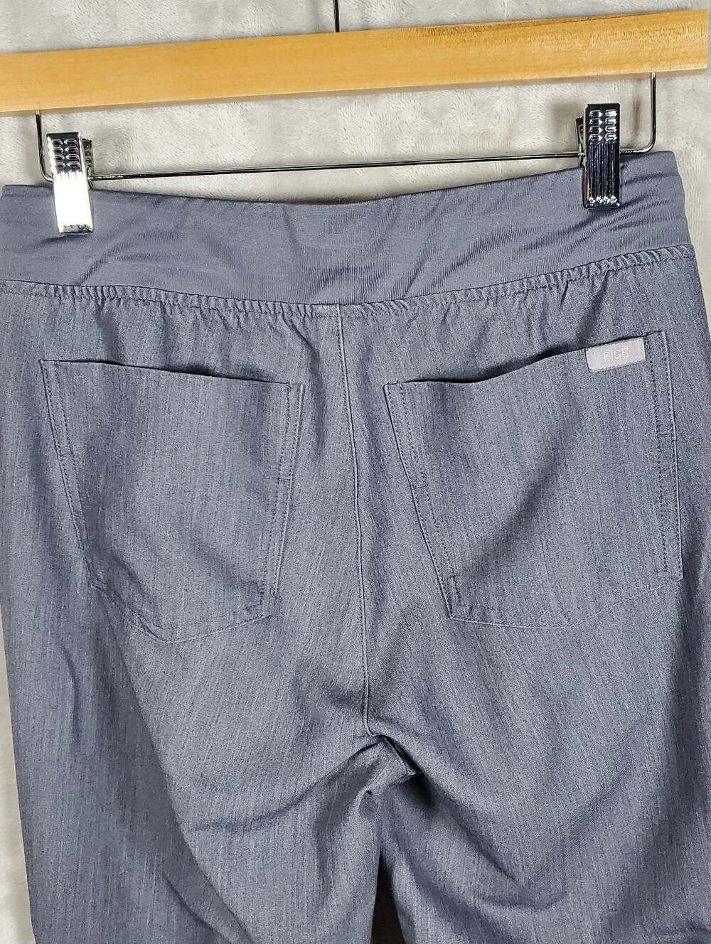 FIGS Zamora Jogger Scrub Pants Womens XS Charcoal Medical Nurse Workwear Cargo